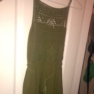 Olive green boutique dress